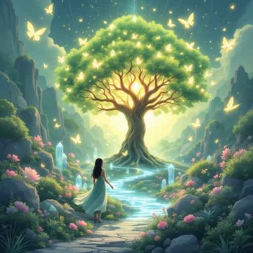 Sacred Tree Glows
