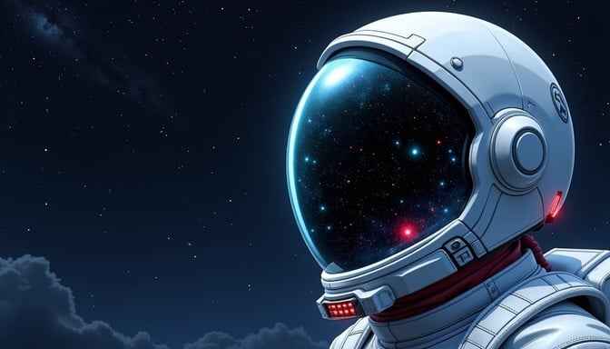 Cosmic Visor Reflection