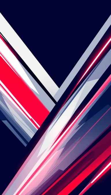 Striking Red Diagonals