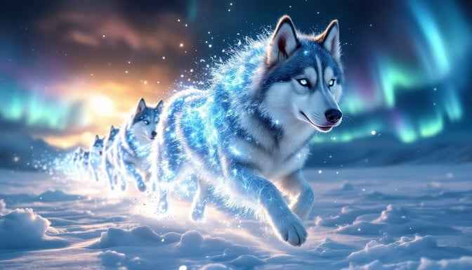 Celestial Arctic Wolf