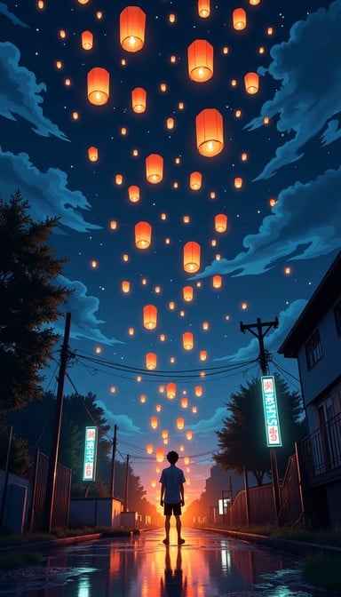 Lanterns After Rain