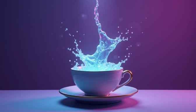 Cyan Splash Magic
