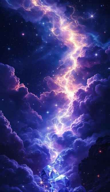 Starry night sky