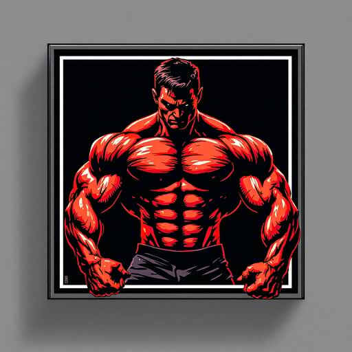 Powerful Red Physique