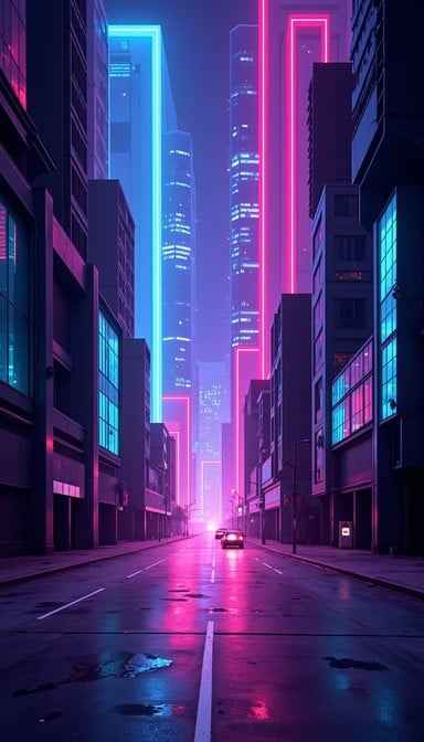 Neon Urban Canyon