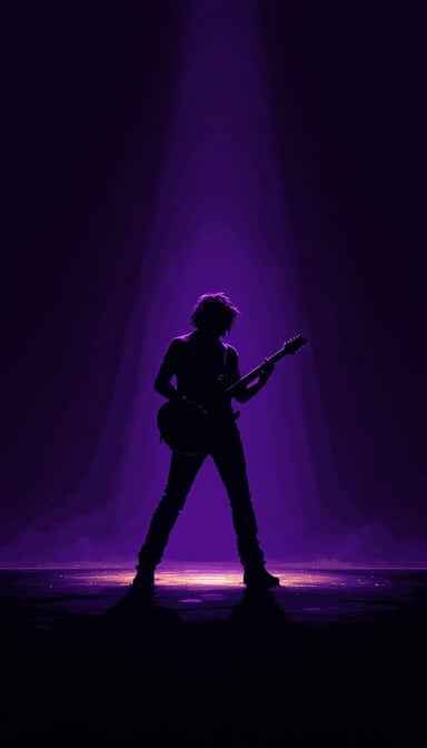 Purple Stage Silhouette