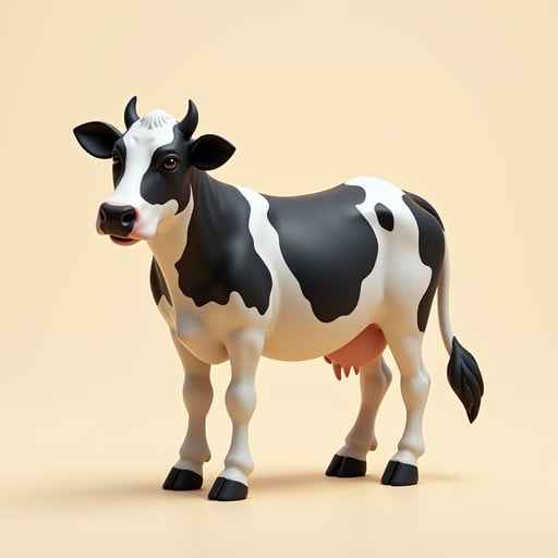 Stylized Holstein Cow