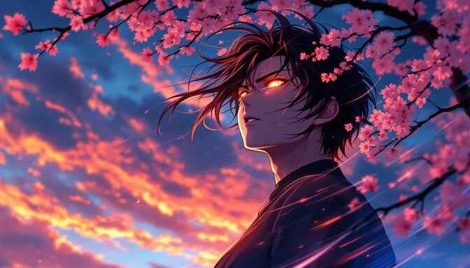 Passionate Sakura Sunset
