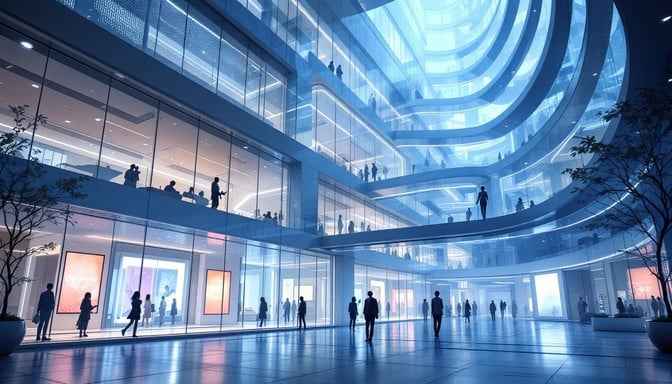 Futuristic Retail Atrium Futuristic Retail Atrium