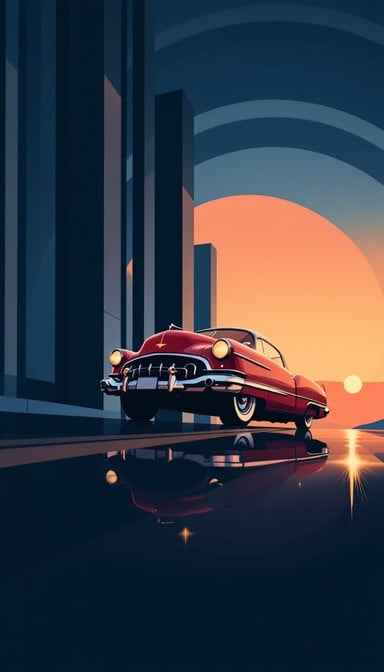 Sunset Classic Car