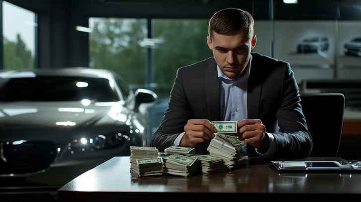Counting cash intensely Counting cash intensely
