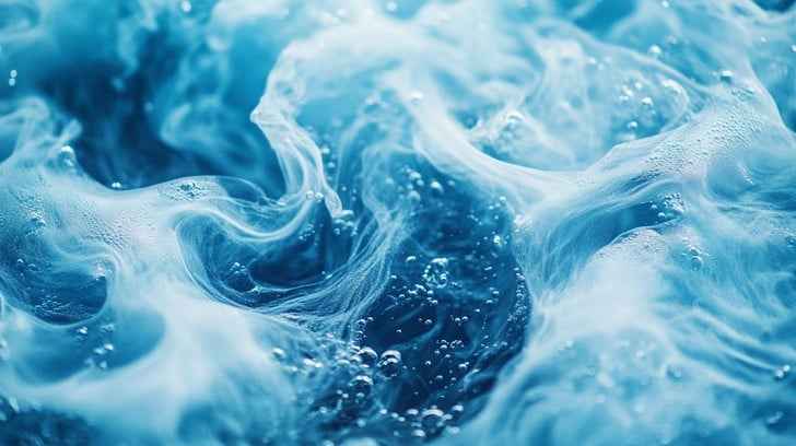 Swirling blue water Swirling blue water