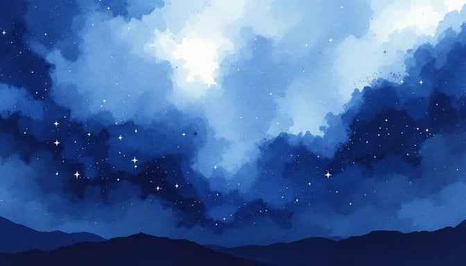 Cosmic Blue Night