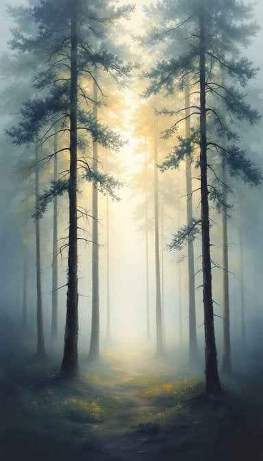 Misty Forest Dawn