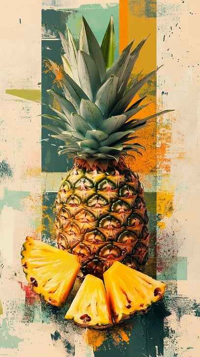 Artistic Pineapple Presentation Artistic Pineapple Presentation