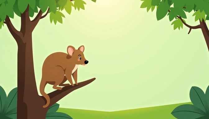 Branch dwelling marsupial
