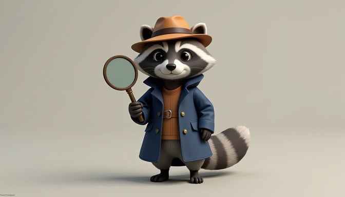 Raccoon Detective Investigates Raccoon Detective Investigates