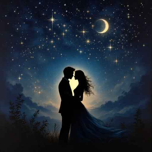Starlit Lovers Embrace Starlit Lovers Embrace