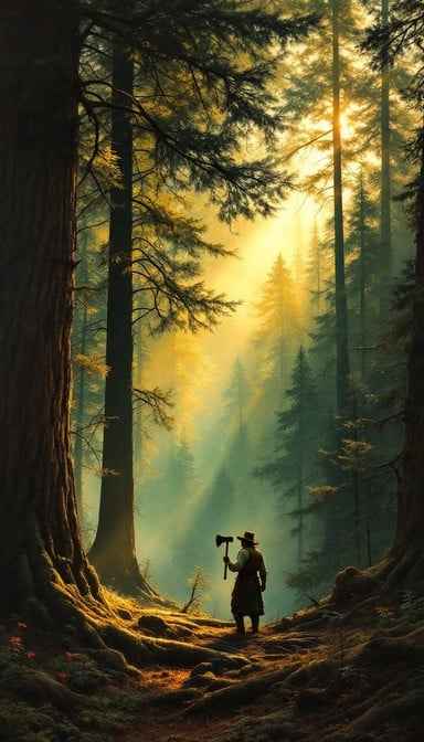 Lumberjack's Golden Forest