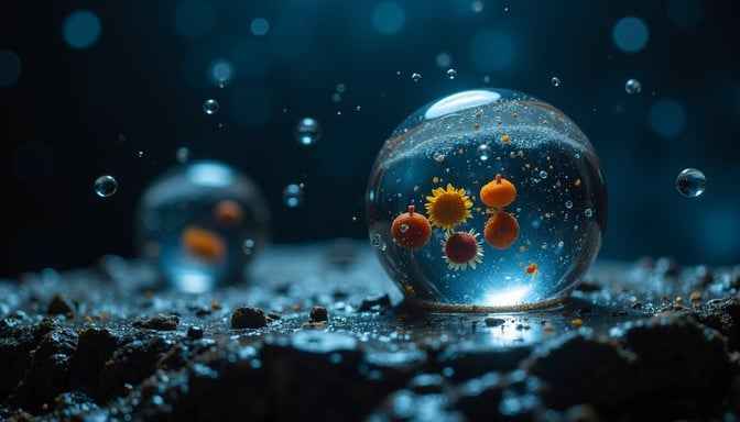 Orbital Food Droplets