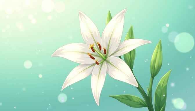 Ethereal White Lily