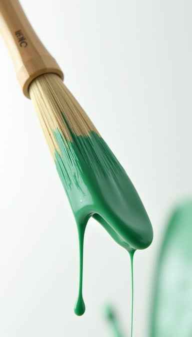 Emerald Paint Dripping