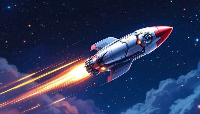 Rocket Through Space Rocket Through Space