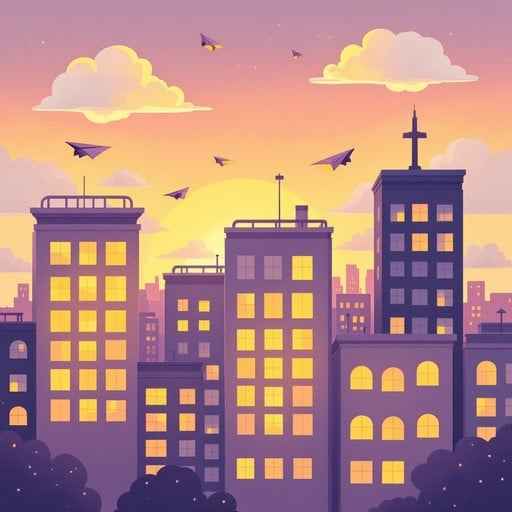 Dreamy Sunset City Dreamy Sunset City