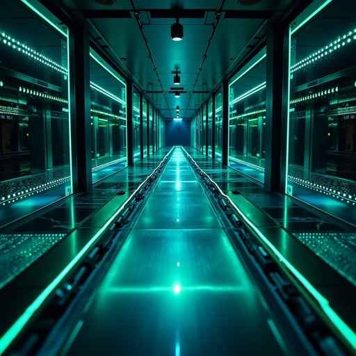 Glowing Data Highway Glowing Data Highway