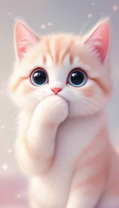 Shy Kawaii Kitten Shy Kawaii Kitten