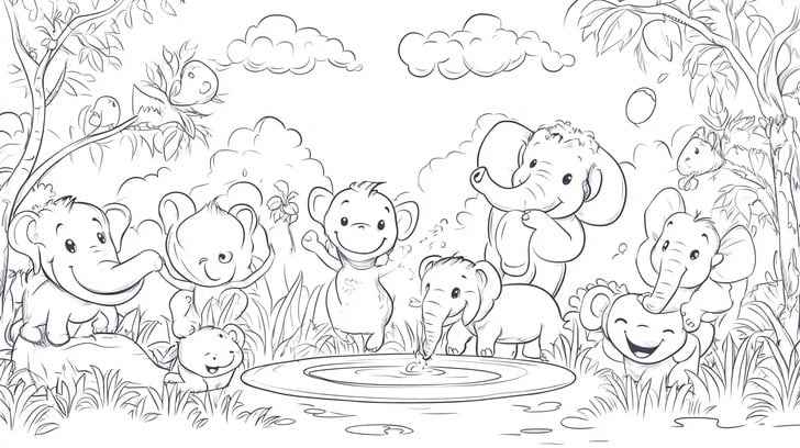 Jungle Animal Gathering Jungle Animal Gathering