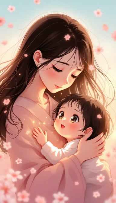 Mother's Tender Embrace