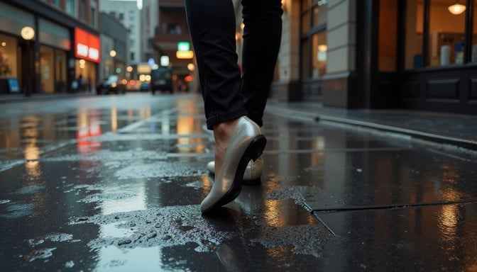 Rainy night steps Rainy night steps