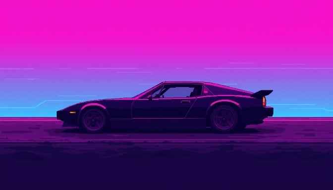 Neon Racer Pixel Neon Racer Pixel