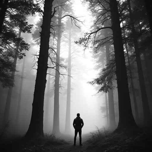Forest Wanderer Contemplates