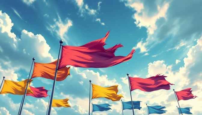 Flags Dancing Skyward