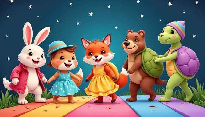 Colorful Critter Catwalk