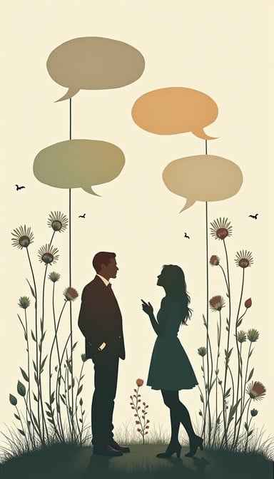 Silhouettes Speaking Softly Silhouettes Speaking Softly
