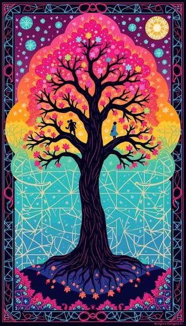 Mystical Pixel Tree
