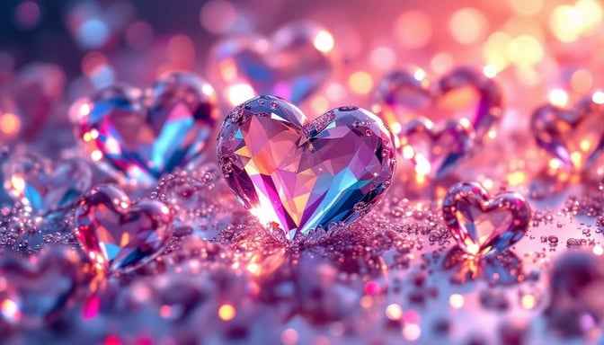 Crystalline Hearts Glow Crystalline Hearts Glow