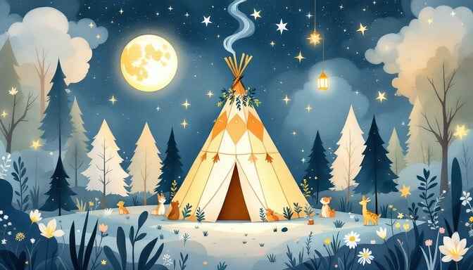Magical Moonlit Tepee