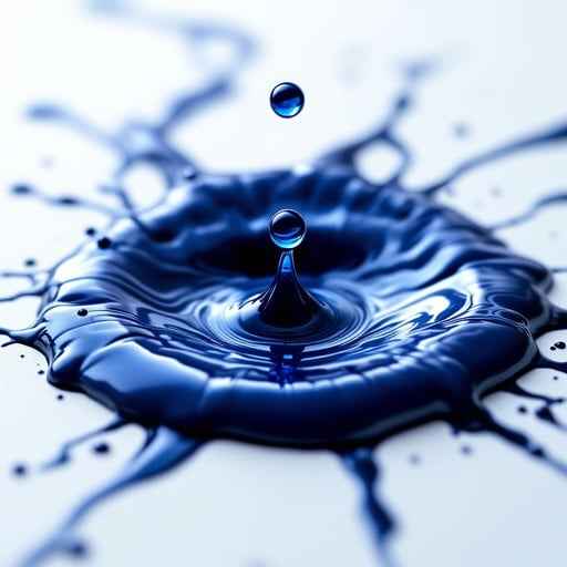 Blue Droplet Impact Blue Droplet Impact