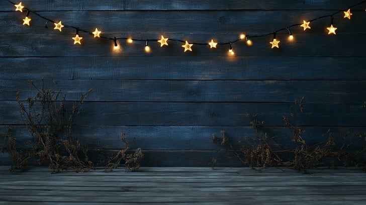 Starlit Wooden Background Starlit Wooden Background