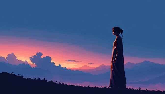 Solitary Sunset Watcher Solitary Sunset Watcher