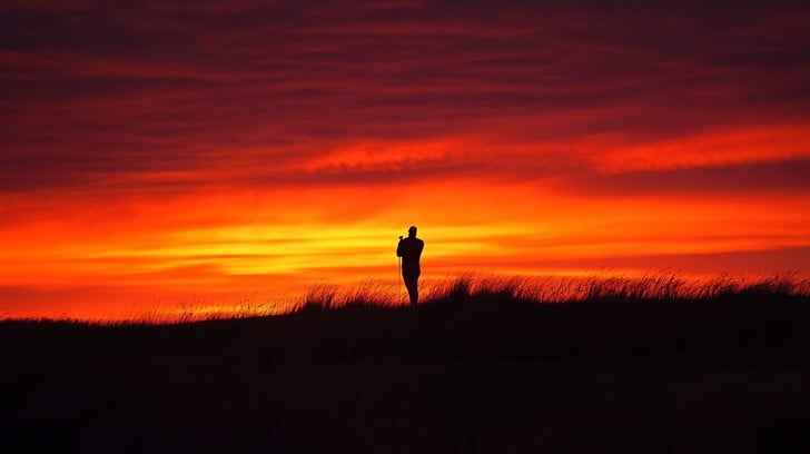 Sunset Silhouette Scene Sunset Silhouette Scene