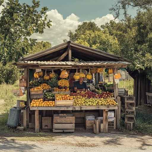 Rustic Fruit Stand Rustic Fruit Stand