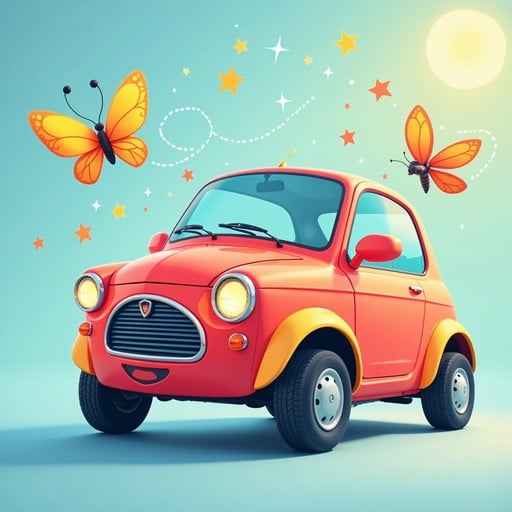 Cheerful Butterfly Car