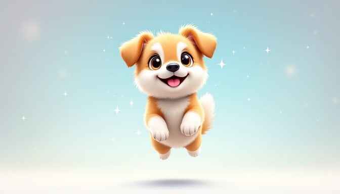 Bouncing Puppy Joy Bouncing Puppy Joy