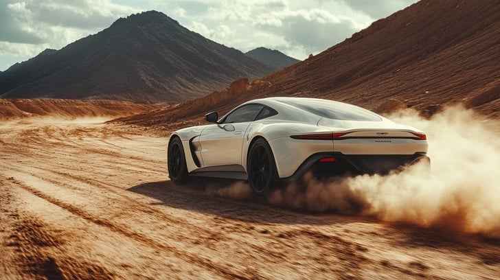 Car racing desert Car racing desert