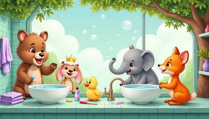 Whimsical Animal Bathroom